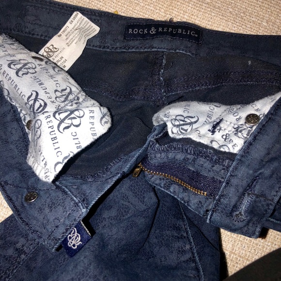 Rock Republic 2 brocade pattern skinny jeans - Picture 3 of 3